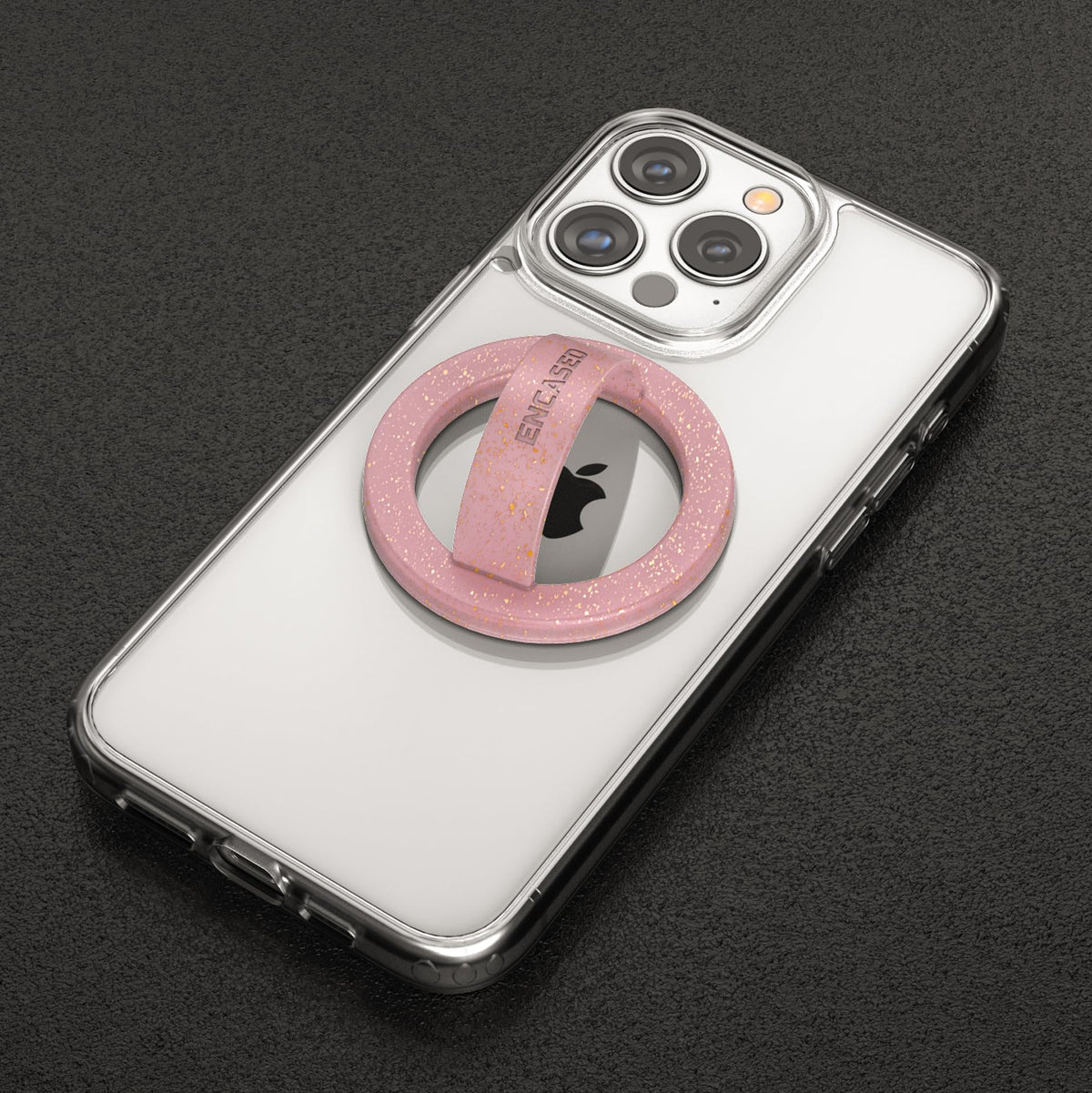 Soporte Magnético para Teléfono Compatible con MagSafe Rosa Purpurina
