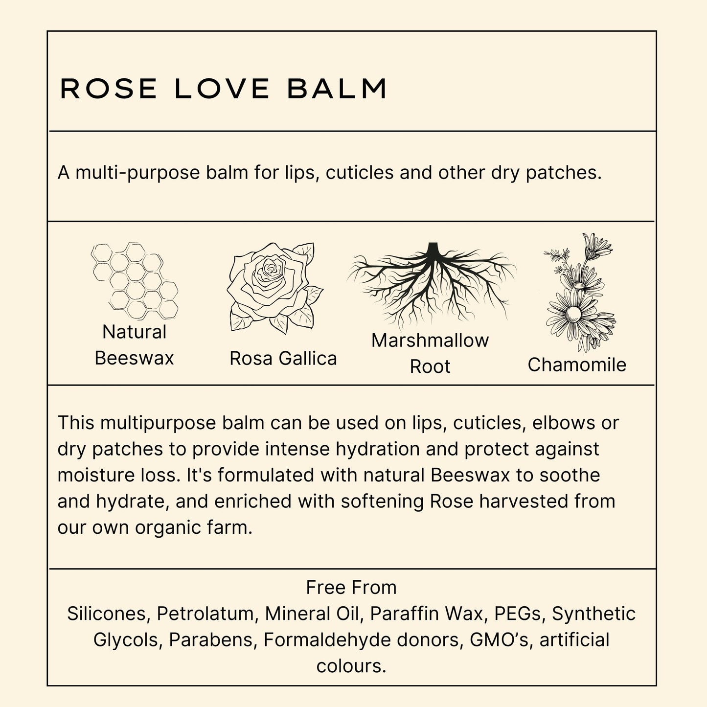 Moisturizing Lip Balm - Jurlique: Rose Love Balm - 0.5 oz - Moisturizes and Protects Dry Skin, Hydrates and Softens With Olive Oil and Safflower Seed Oil, Infused With The Natural Scent of Roses