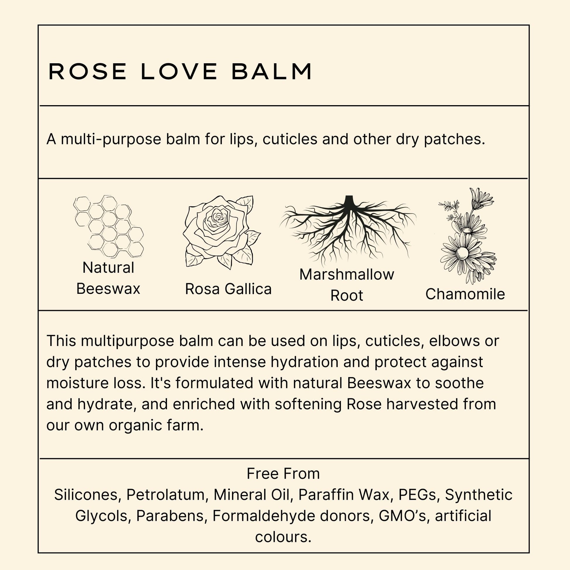 Moisturizing Lip Balm - Jurlique: Rose Love Balm - 0.5 oz - Moisturizes and Protects Dry Skin, Hydrates and Softens With Olive Oil and Safflower Seed Oil, Infused With The Natural Scent of Roses
