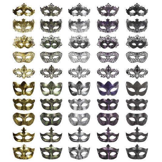 Máscaras Venecianas a Granel Multi para Mujeres, Hombres y Niños