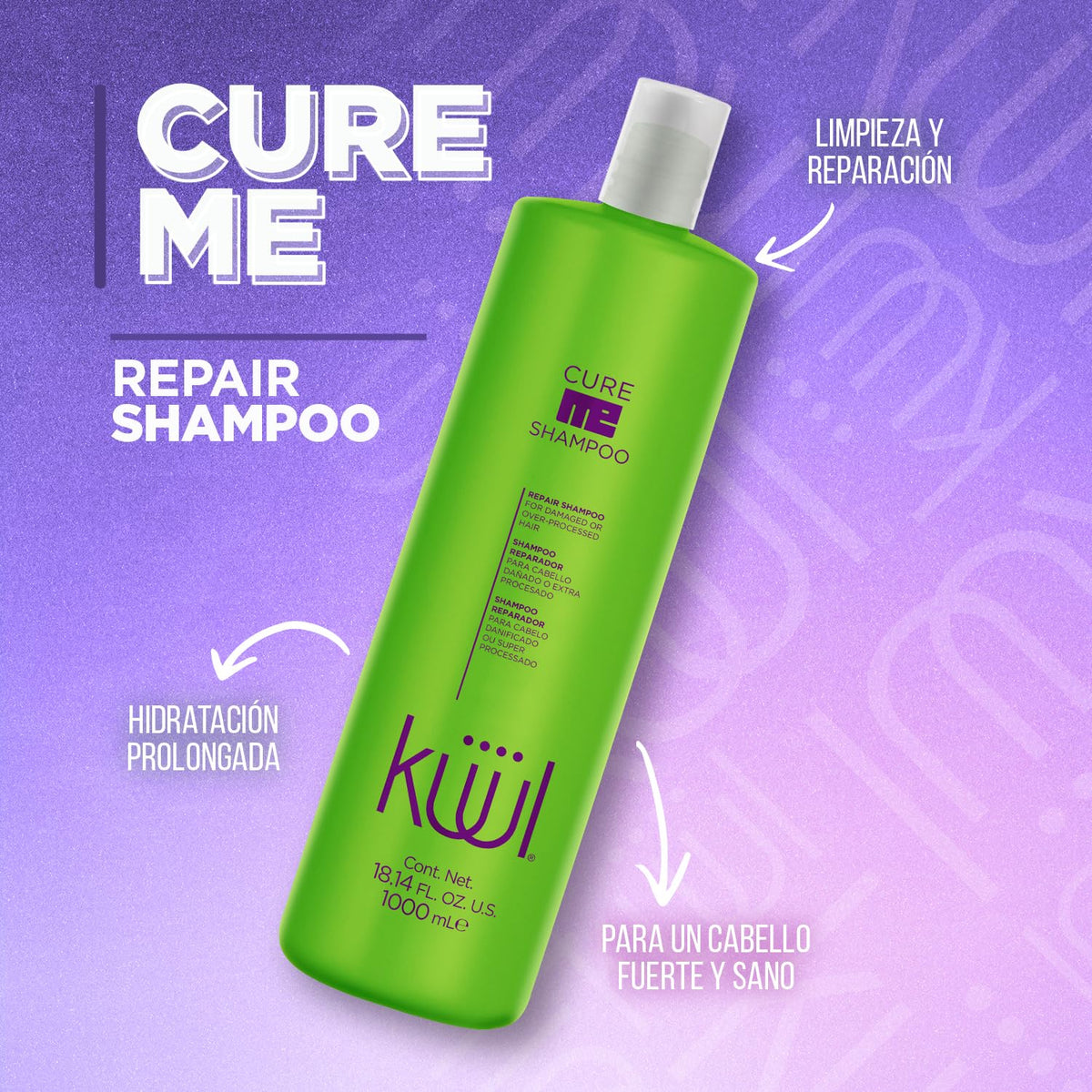 Shampoo Reconstructor KÜÜL Seco Maltratado Debilitado 1L