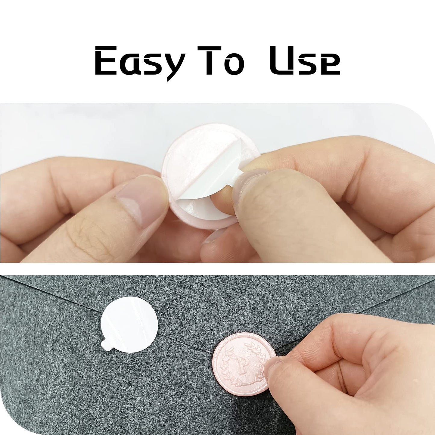 100 calcomanías adhesivas de cera con letra E, hechas a mano, sin necesidad de sello, etiquetas adhesivas de cera para invitaciones de boda, sobres, regalo de Navidad