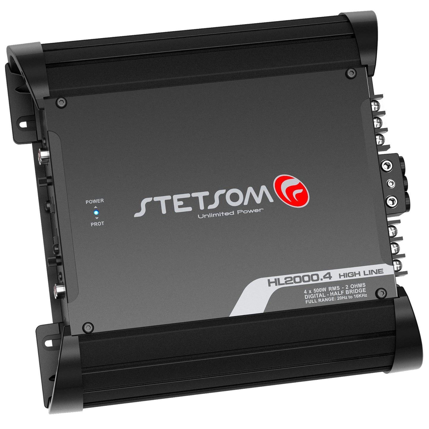 Amplificador de Audio Stetsom Negro Multicanal para Coche