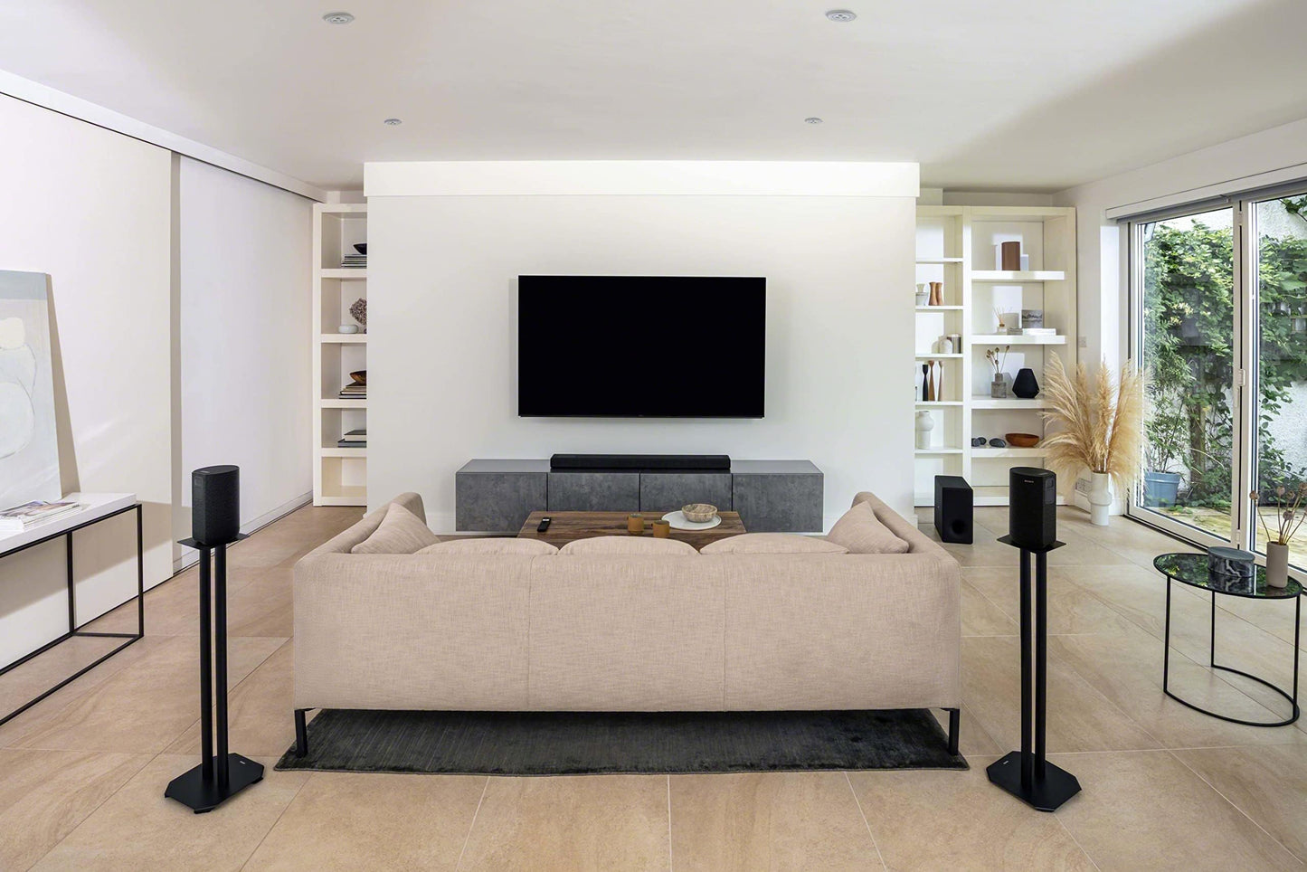 Sony Bocinas posteriores inalámbricas complementarias SA-RS5 con Salida Total de 180 W y batería integrada