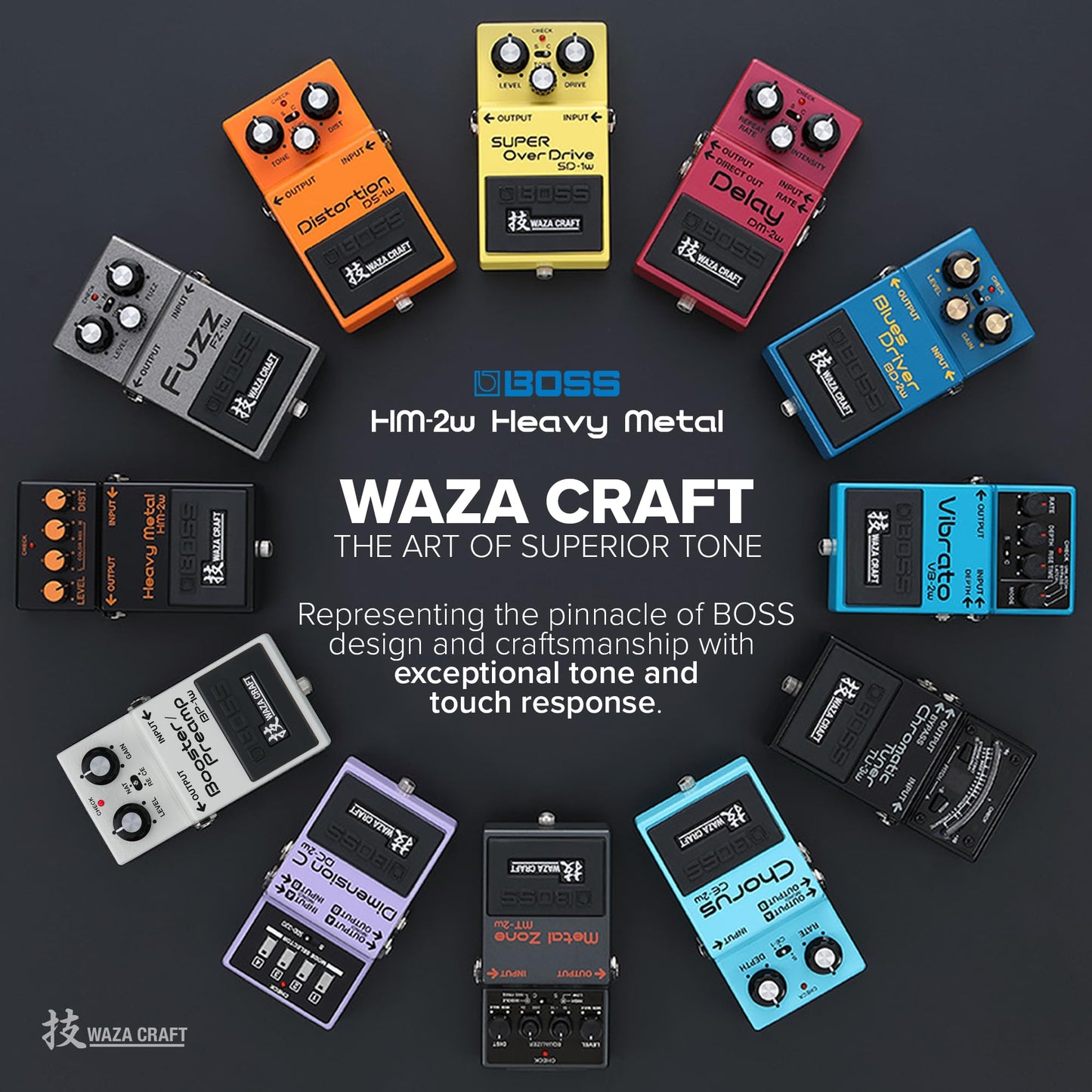 Boss HM-2W Waza Craft - Pedal de distorsión de metal pesado