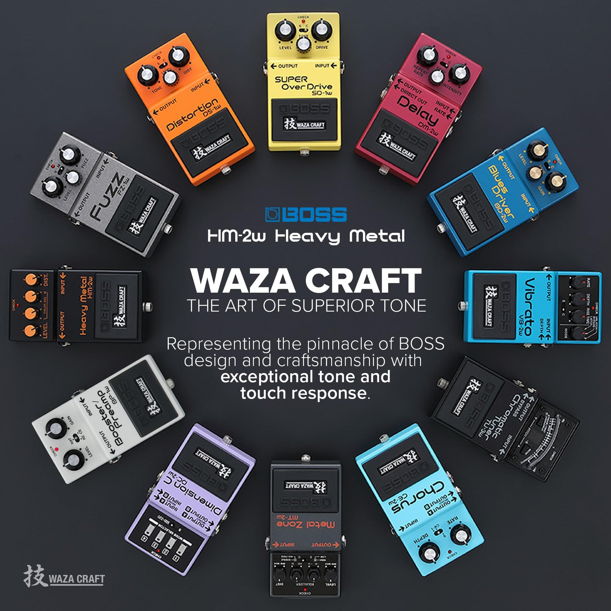 Boss HM-2W Waza Craft - Pedal de distorsión de metal pesado