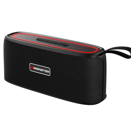 Monster Shock - Altavoz Bluetooth portátil, altavoz inalámbrico verdadero, sonido estéreo de 30 W, IPX6 impermeable