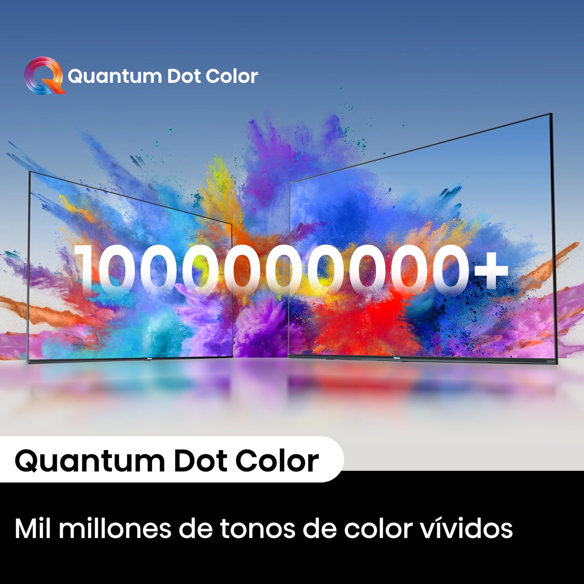 Hisense Television QD6N Pantalla 55 Pulgadas,QLED Smart Google TV UHD 4K,Control Remoto por Voz con Alexa,Dolby Vision Atmos, Modo de Juego Plus, Control de Voz,Compartir con TV