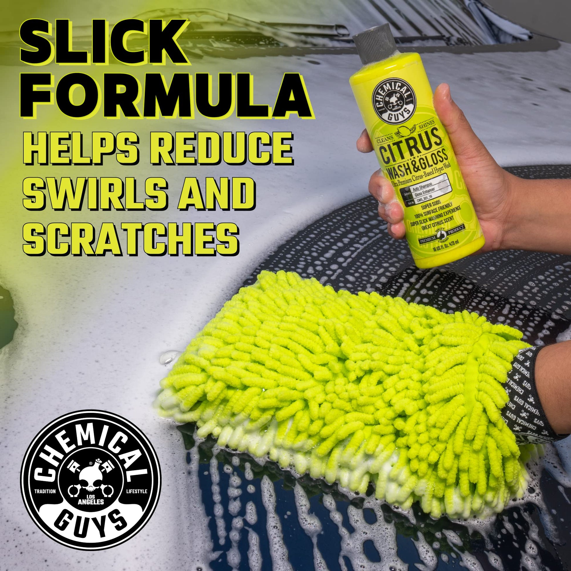 Chemical Guys Kit de Lavado de Coche Ultimate Scratch-Free Detailing Bucket and Accessories, 473ml