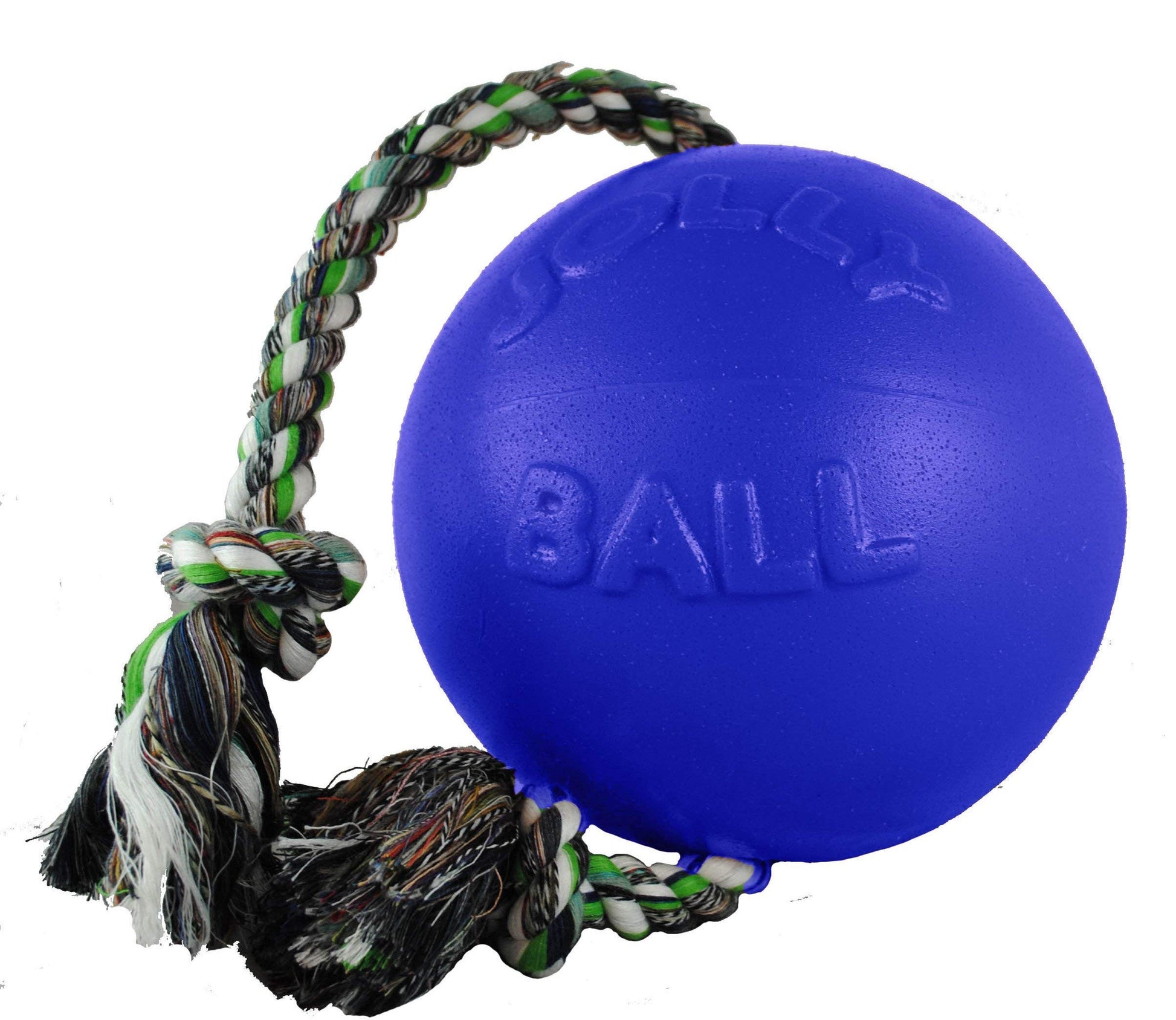 Jolly Pets Romp-n-Roll Ball, Azul, 8 Pulgadas