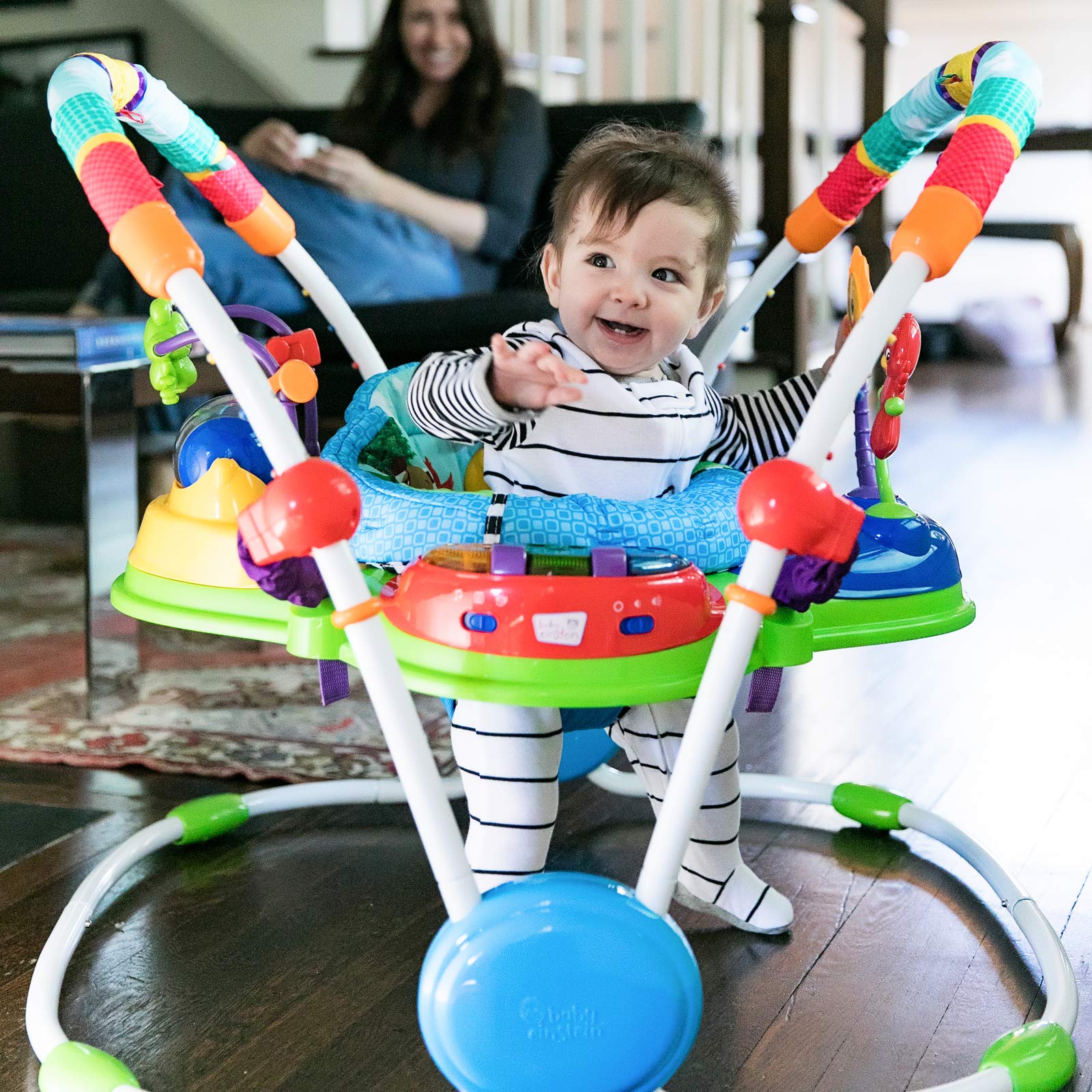 Baby Einstein 60184 Neighborhood Friends Special Edition - Saltador Musical de Actividades para Niños Mayaores de 6 Meses y un Peso de Hasta 11.34 kg (25 lb), Unisex, Multicolor, 30.5" x 33" x 29