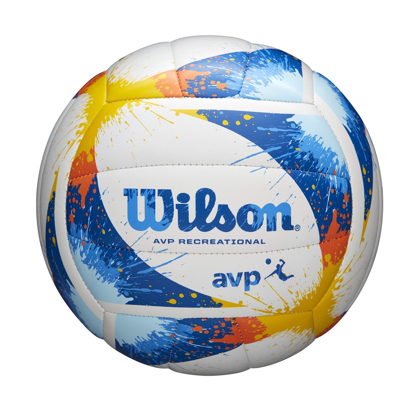 Voleibol Wilson Azul Blanco Amarillo Splatter Paint Tamaño Oficial