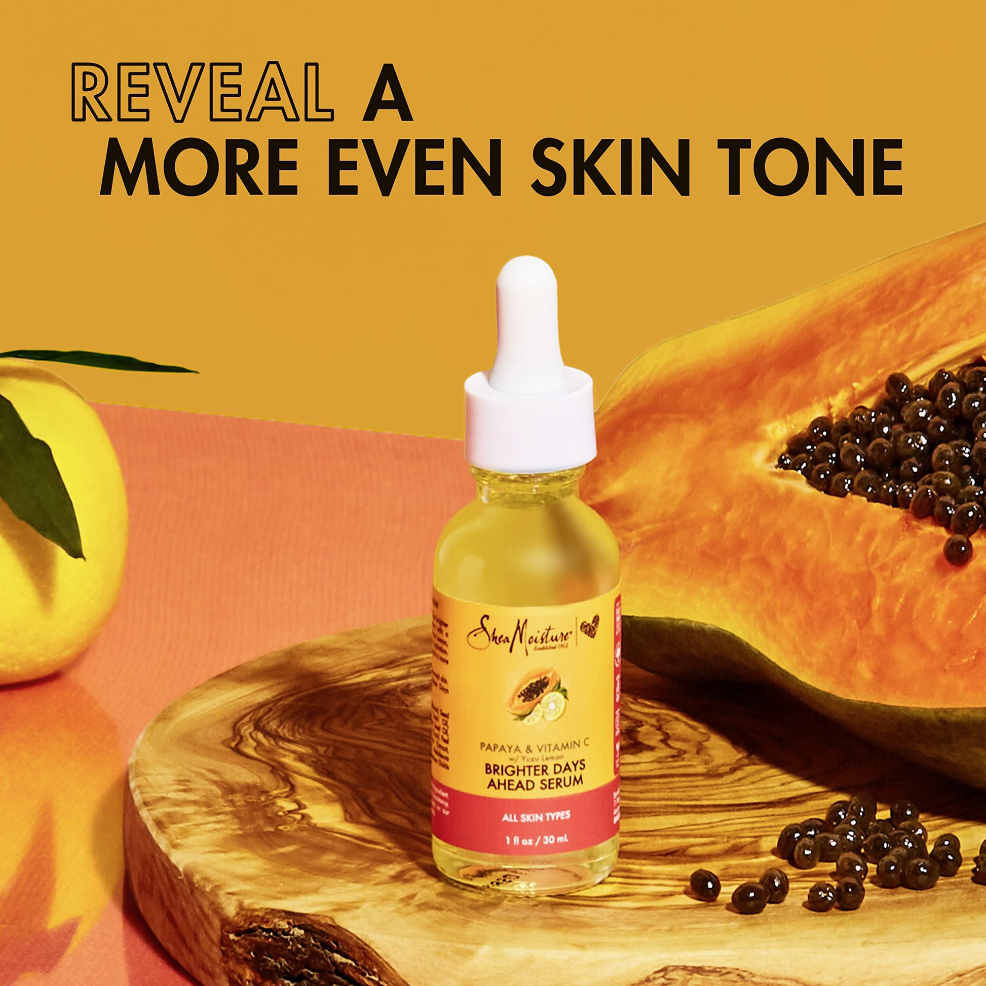 SHEA MOISTURE SheaMoisture Serum For All Skin Types Papaya and Vitamin C Vitamin C Serum 1 oz