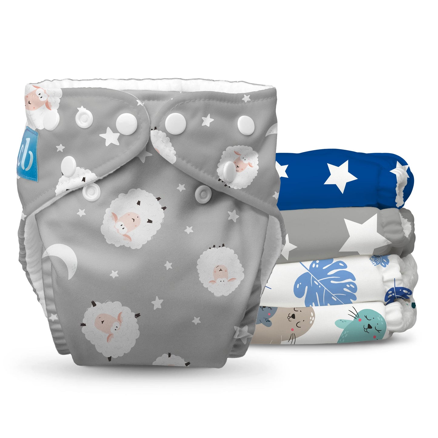 CHARLIE BANANA Pañales De Tela Reutilizables, Lavables, Ajustables, Talla Única, Para Bebés Y Niños Pequeños, Con Insertos Absorbentes, Paquete De 5