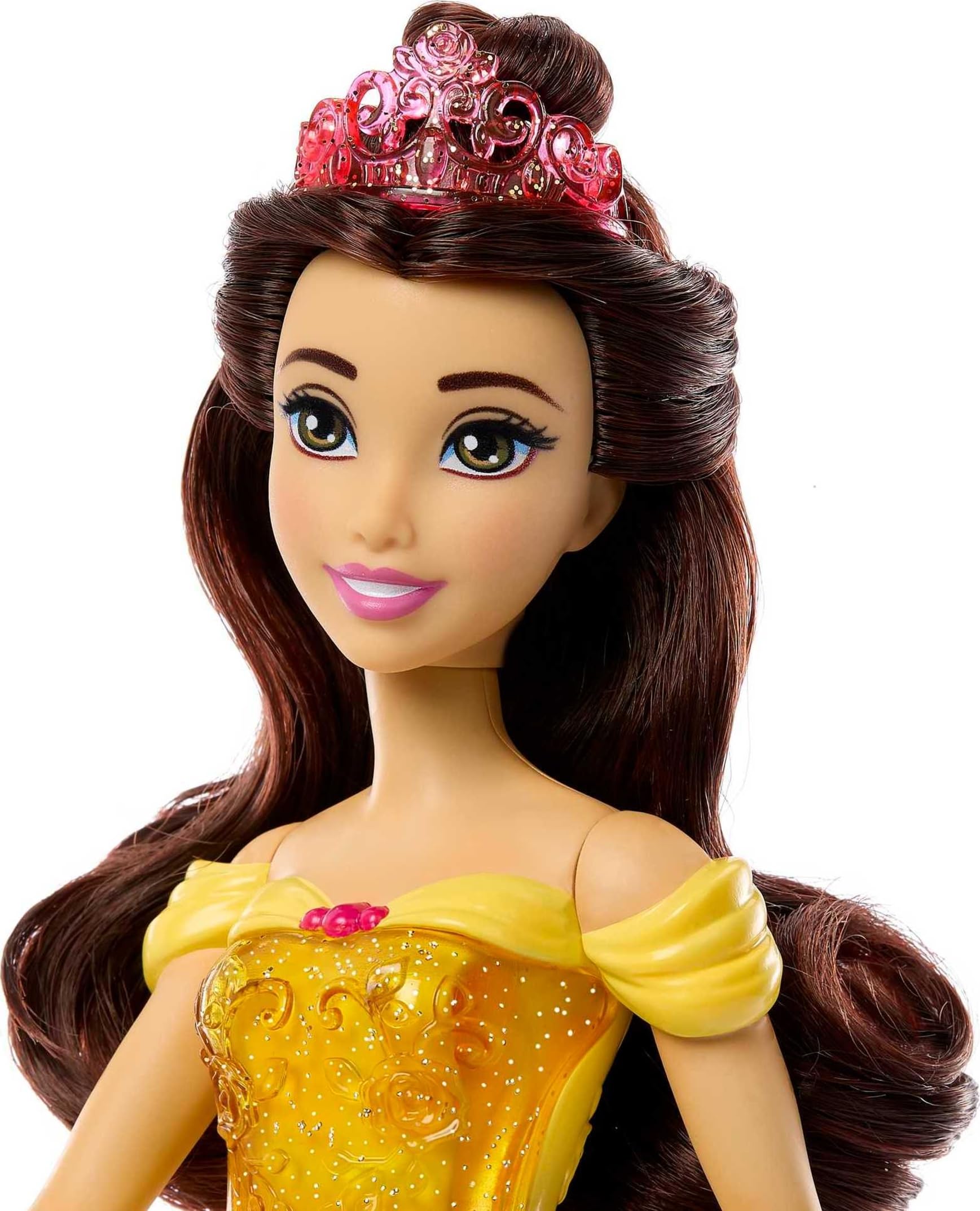 Muñeca Princesa Bella Mattel Disney Princess Amarilla Inspirada en La Bella y la Bestia