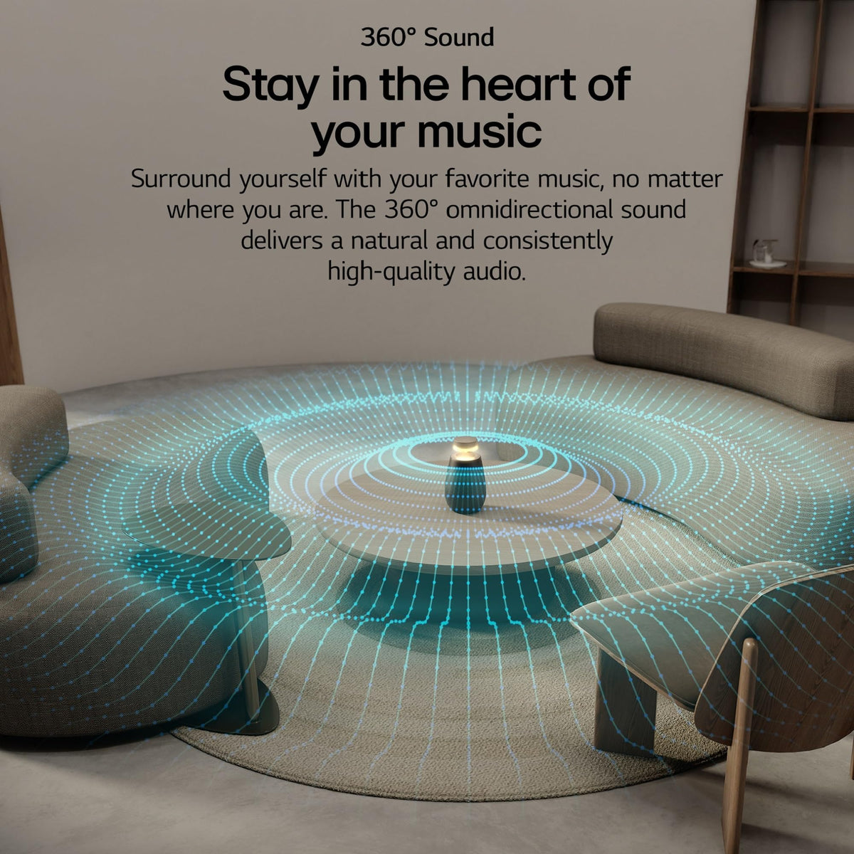 Altavoz Inalámbrico LG XBOOM Negro Sonido de 360° Resistente al Agua 20 Horas de Reproducción