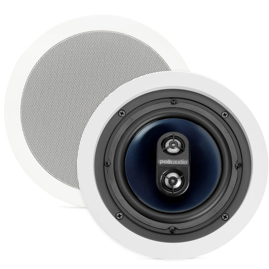 Polk Audio RC6s - Bocinas (Bocina set unit, In-wall/in-ceiling, 0.75, 40 - 20000, Black, White, Wired)