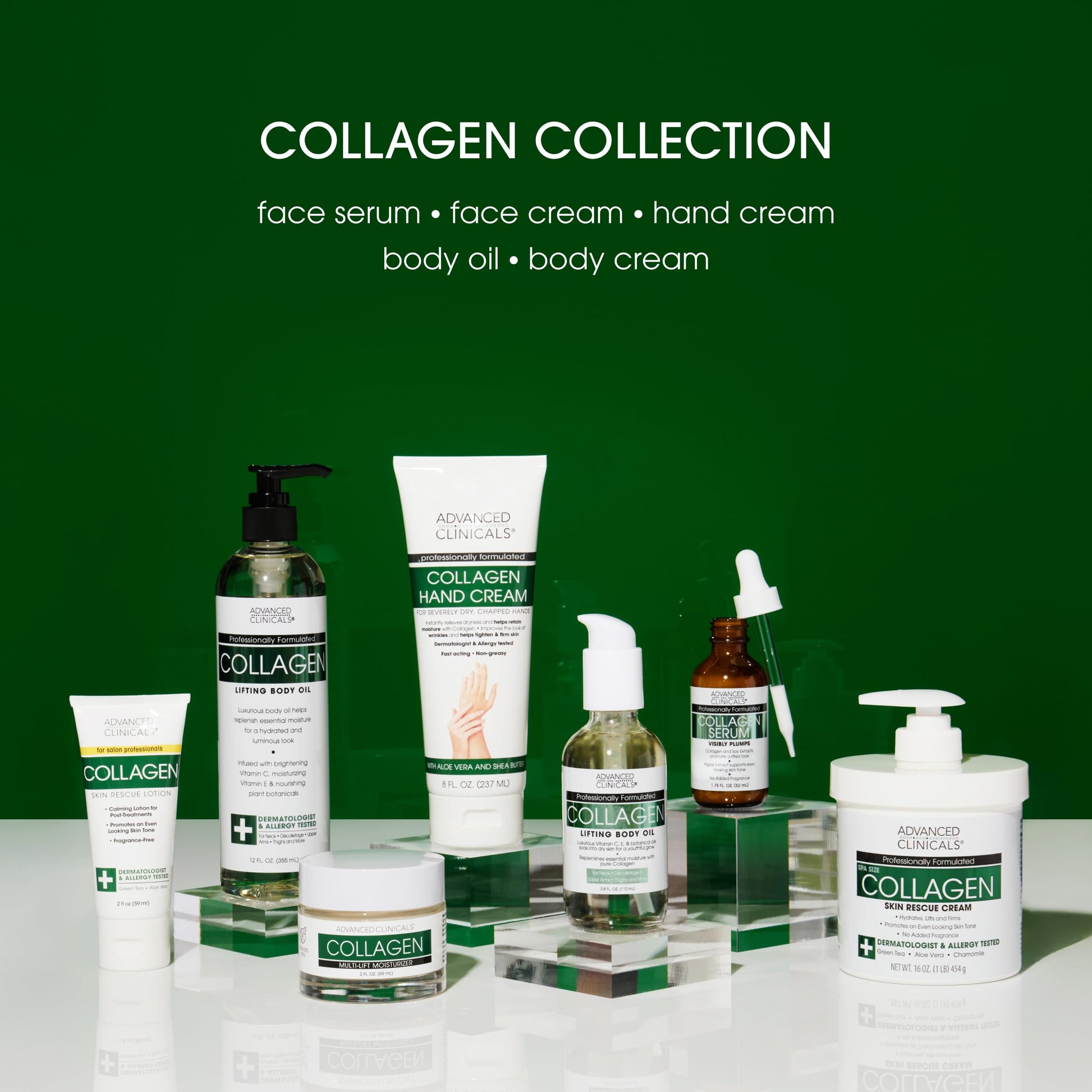 Suero facial avanzado con colágeno para rellenar instantáneamente las arrugas - Con soya y extractos de alga - Pack de 2 - 52ml - Tratamiento antiarrugas y reafirmante - ¡Compra ya!