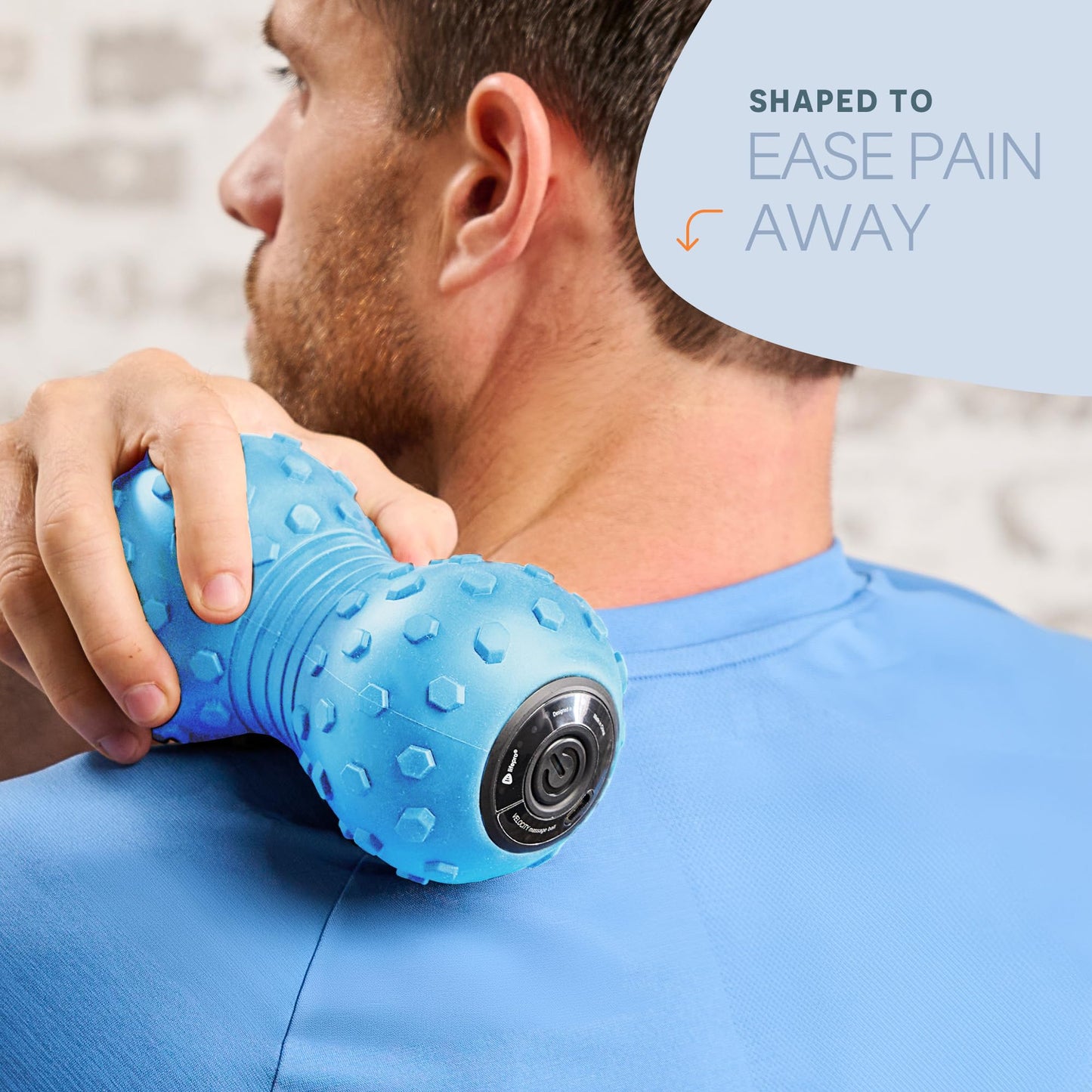 LifePro - Bola de masaje vibratoria de 4 velocidades, masajeador de maní combina una bola de lacrosse con rodillo de espuma vibrante, rodillo de vibración para recuperación, movilidad y terapia de