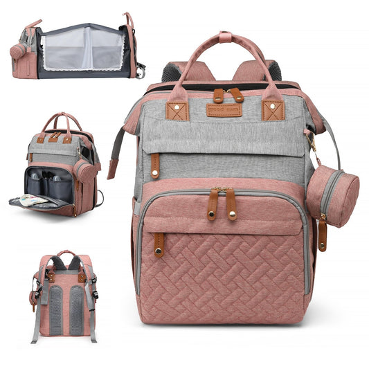 Bolsa para Pañales AHNTTGS Rosa Gris Grande