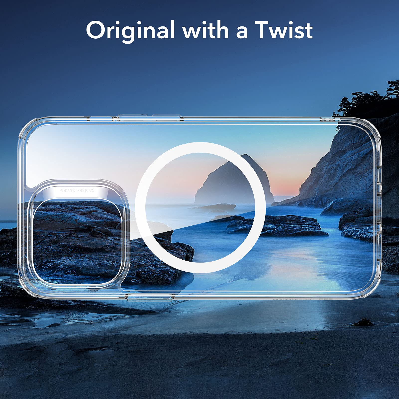 Funda Híbrida ESR Transparente con HaloLock y Protección Reforzada para iPhone 13 Pro MAX