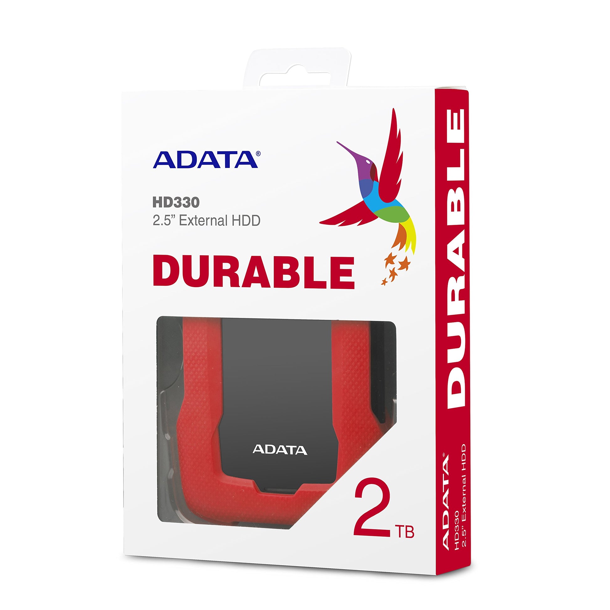 Disco Duro Externo ADATA Rojo USB 3.1 Resistente al Polvo y Salpicaduras 2 TB