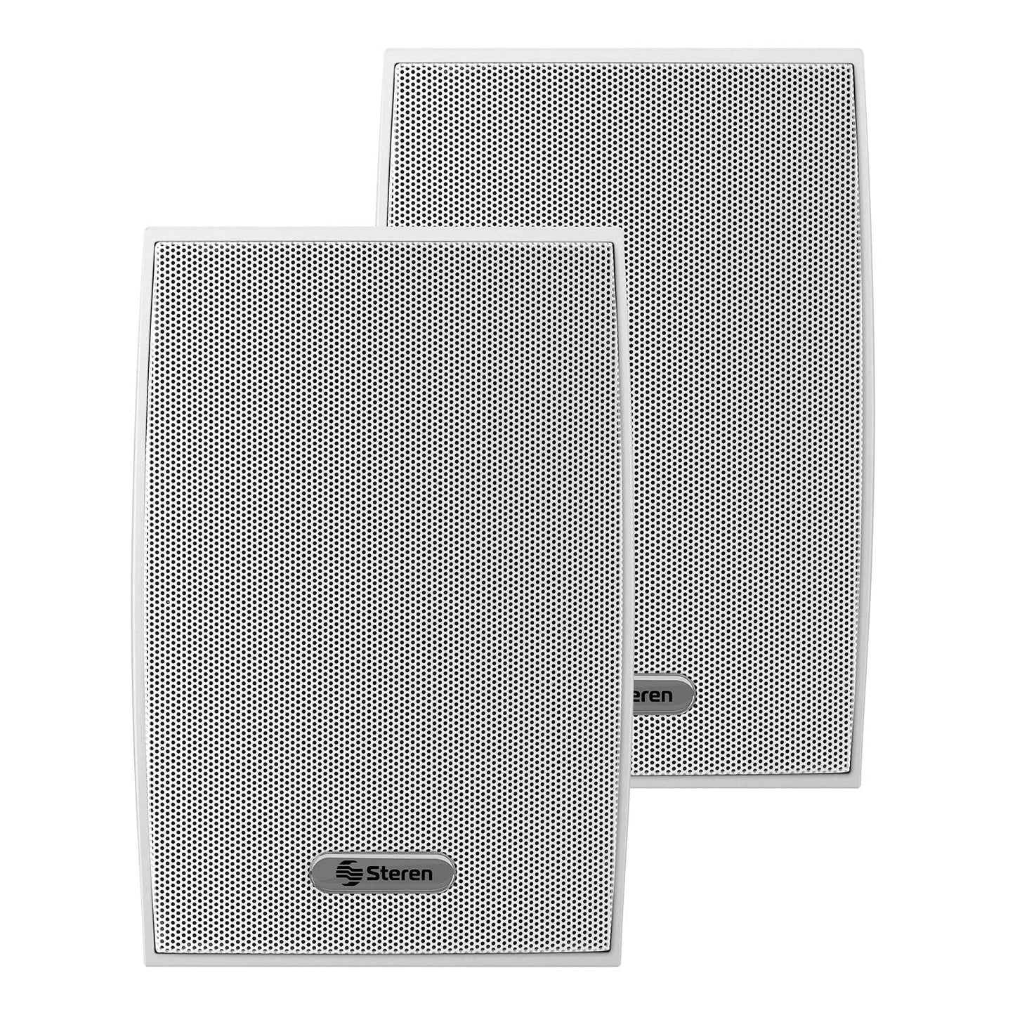 STEREN Juego de 2 bocinas de 2 vías 300 W PMPO c/u, para Exterior SPK-1100BL
