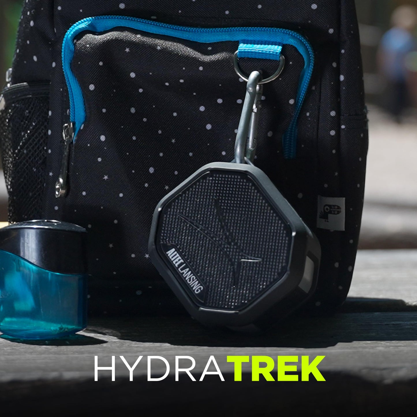 Altec Lansing HYDRATREK - Altavoz magnético Bluetooth, Impermeable IP67, Altavoz portátil, emparejamiento inalámbrico Verdadero, Carga rápida USB-C, batería de 3.7 V 400 mAh, Asistente de Voz,