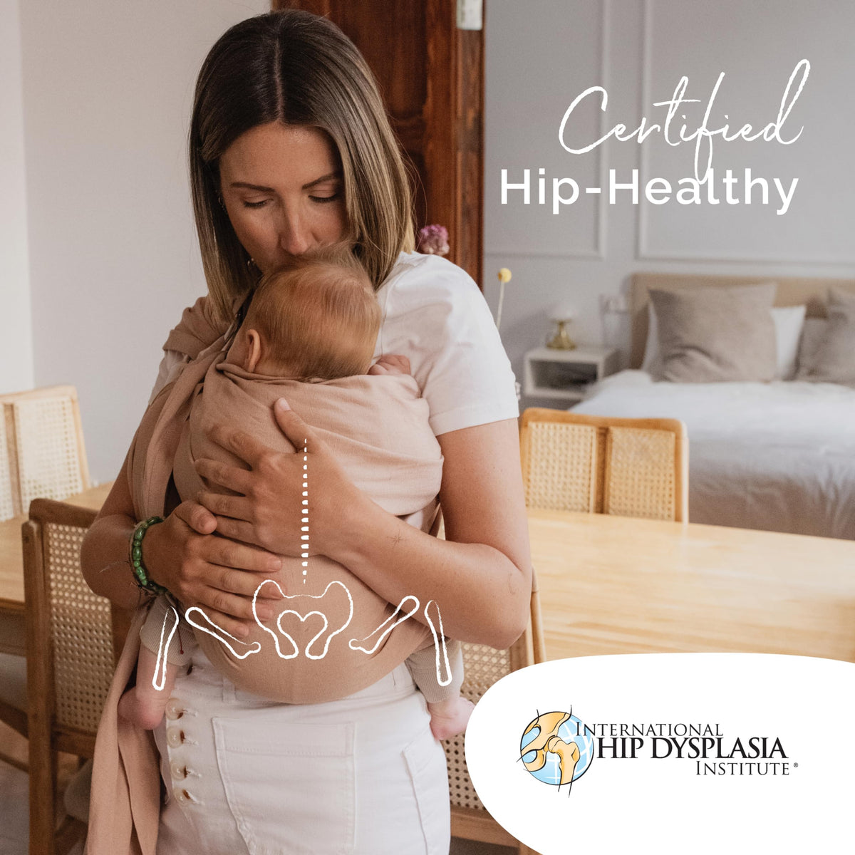 Boba Ring Sling Portabebés - Para recién nacidos hasta niños pequeños, ligero y transpirable, saludable para la cadera, carga frontal y en cadera, 3.6–15.9 kg (8–35 lbs) (Peonía)