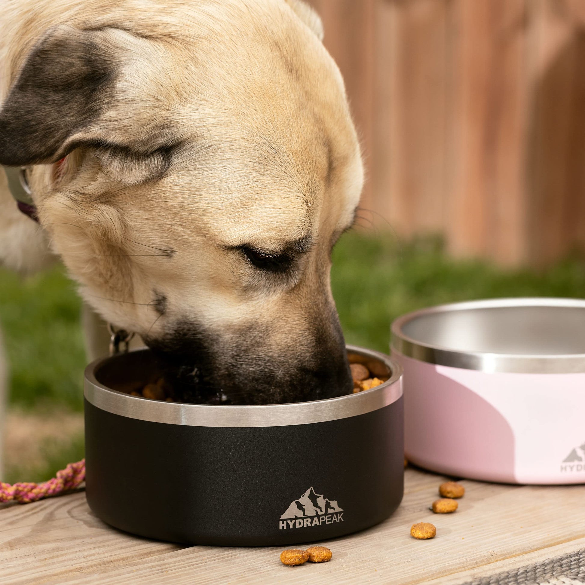 Hydrapeak Cuenco para perro, cuencos antideslizantes de acero inoxidable para agua o comida (4 tazas, grafito)