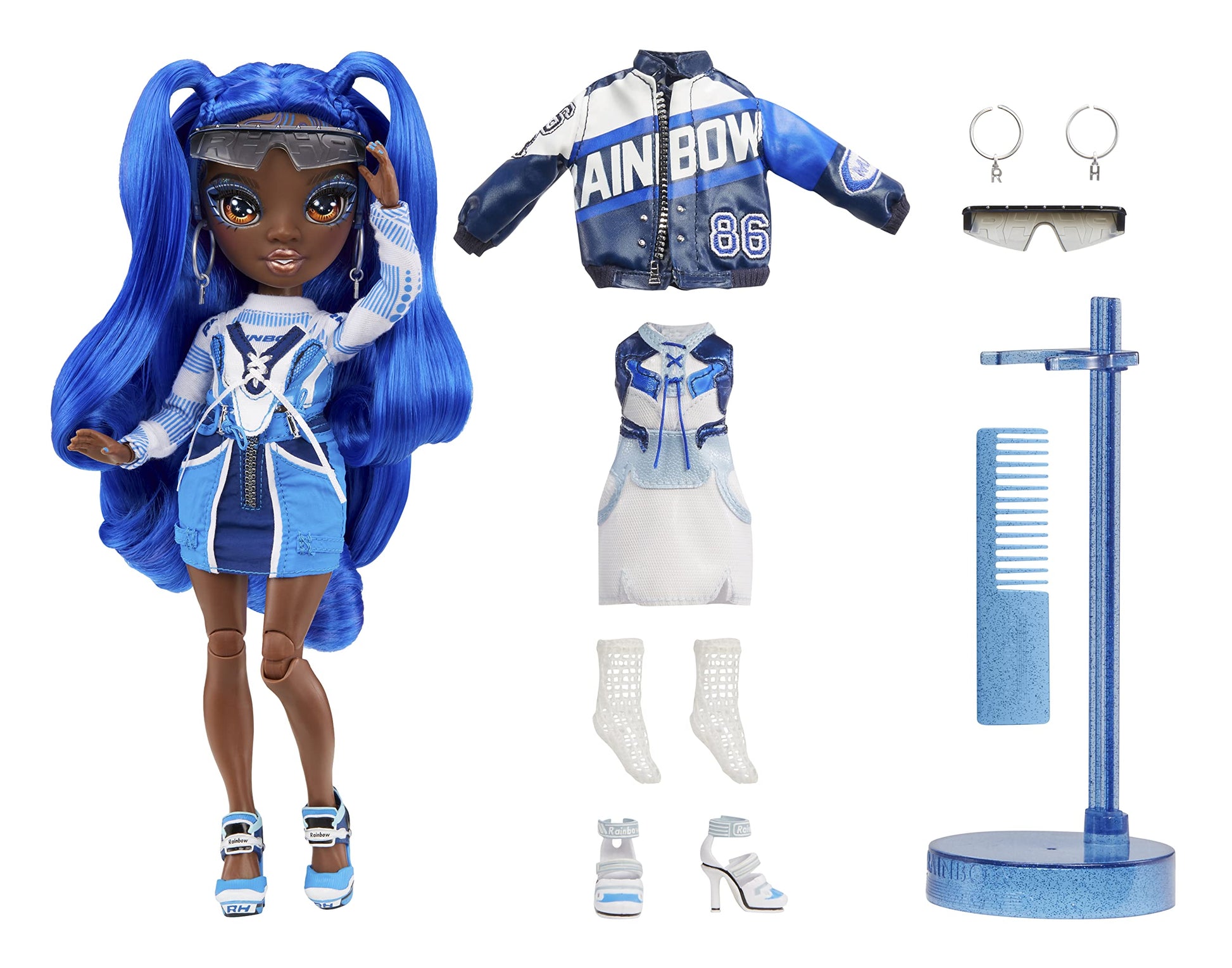 Muñeca de Moda Rainbow High Coco VANDERBALT Azul Cobalto Coleccionable para Niños