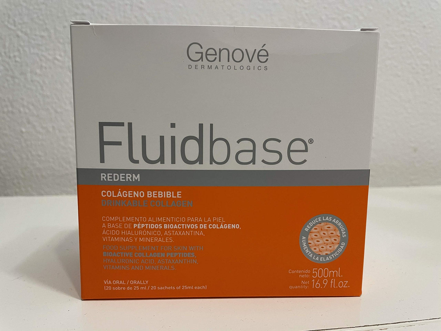 Colágeno Bebible Fluidbase Rederm Caja 20 Sobres 500ml