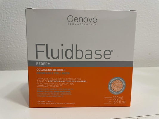 Colágeno Bebible Fluidbase Rederm Caja 20 Sobres 500ml