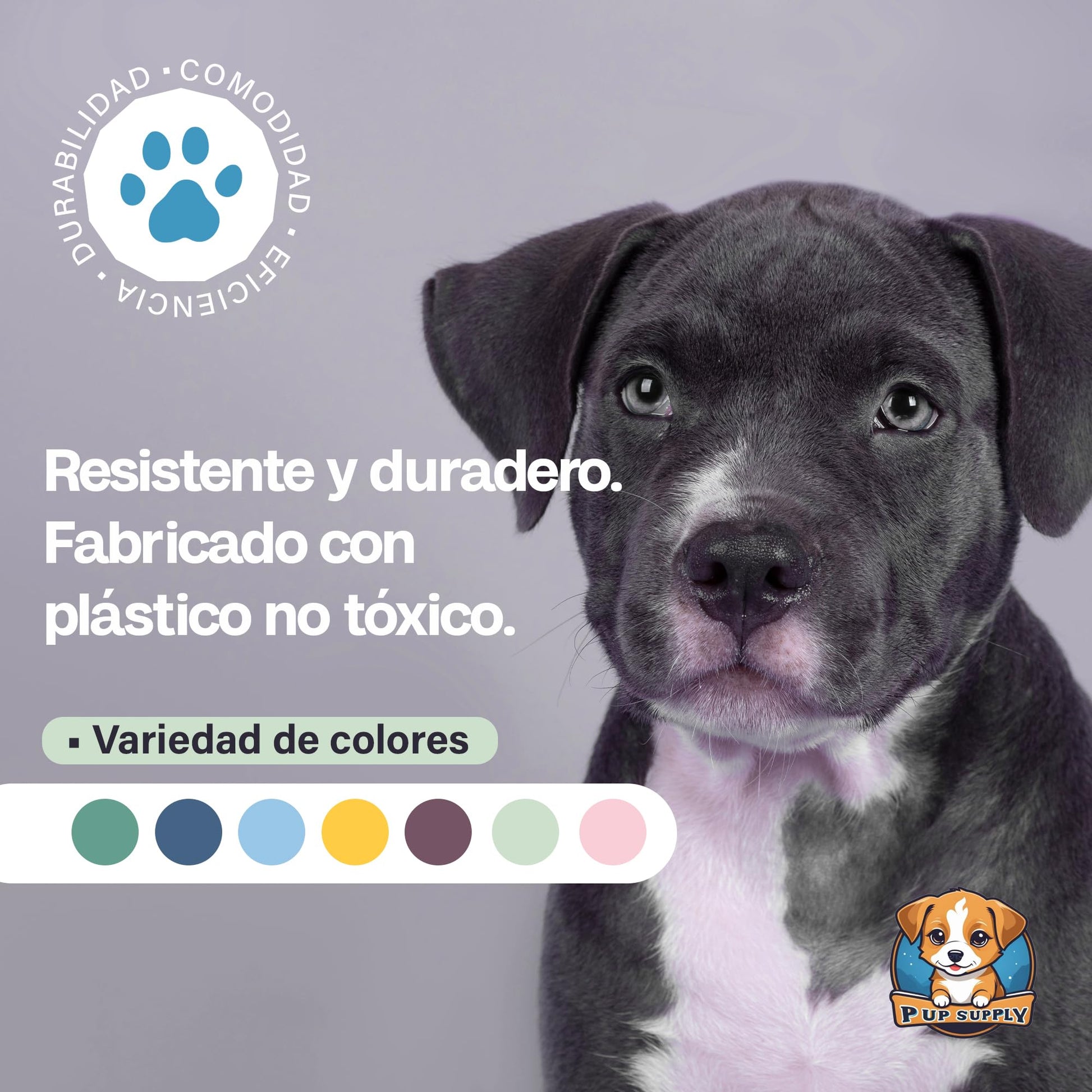 Plato para Alimentación Lenta P.U.P. SUPPLY Azul Claro para Perro y Mascotas
