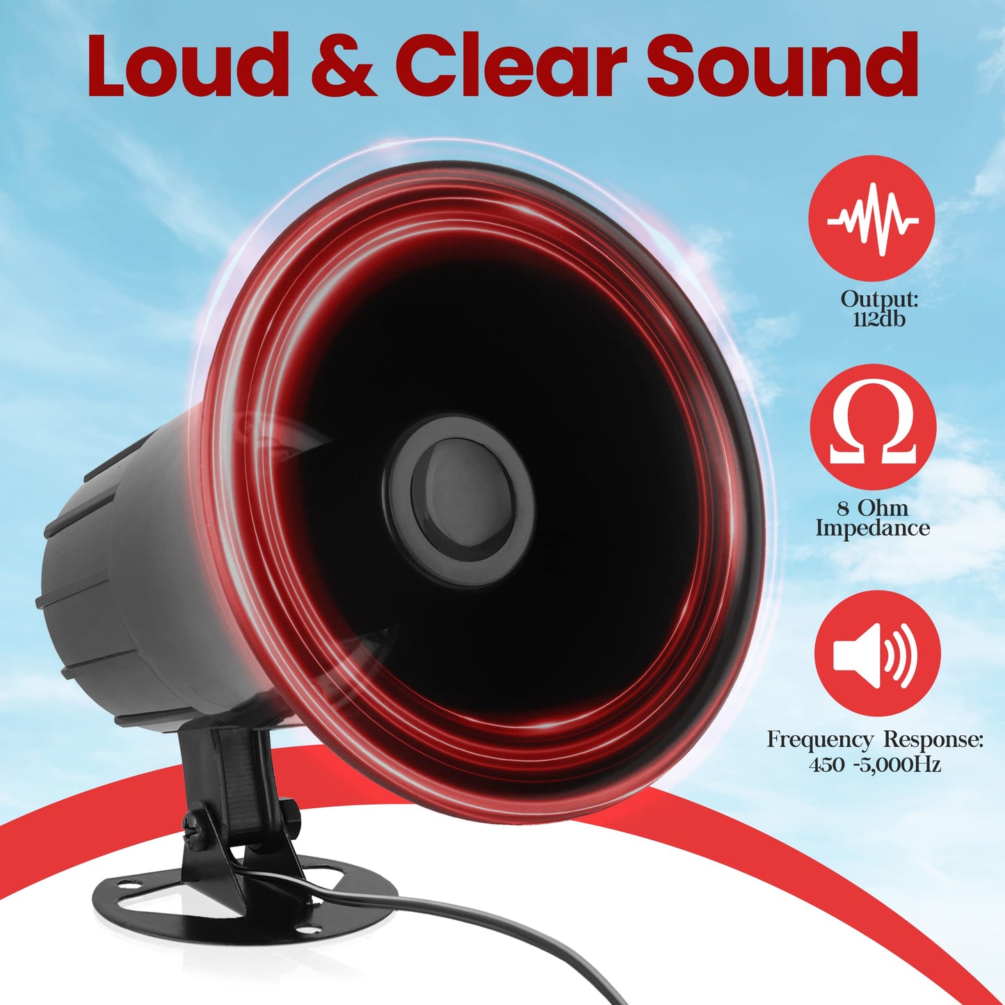 Pyle PSP8 All Weather 5-Inch Trumpet Speaker