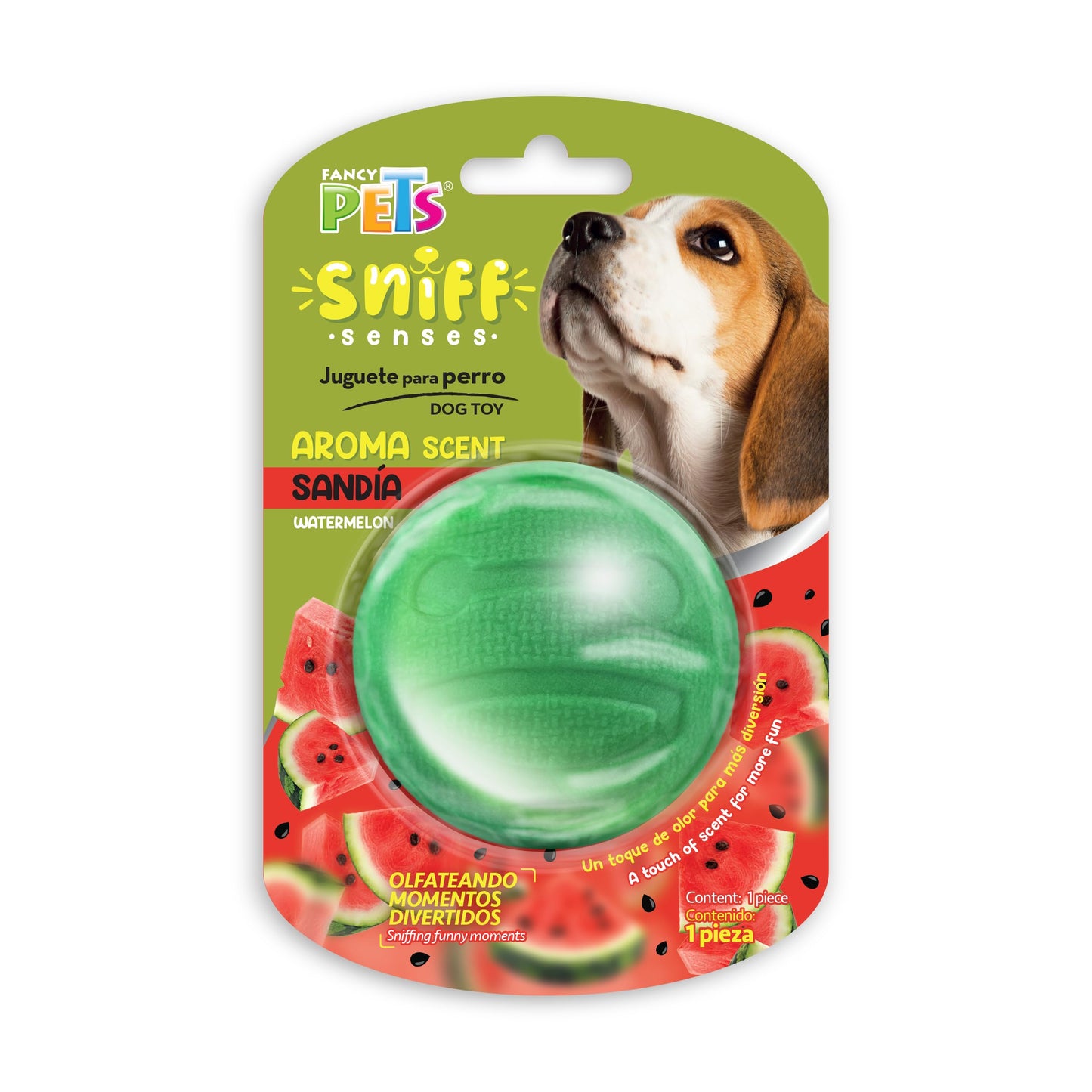 Fancy Pets Pelota Sniff con Aroma A Sandia para Perro