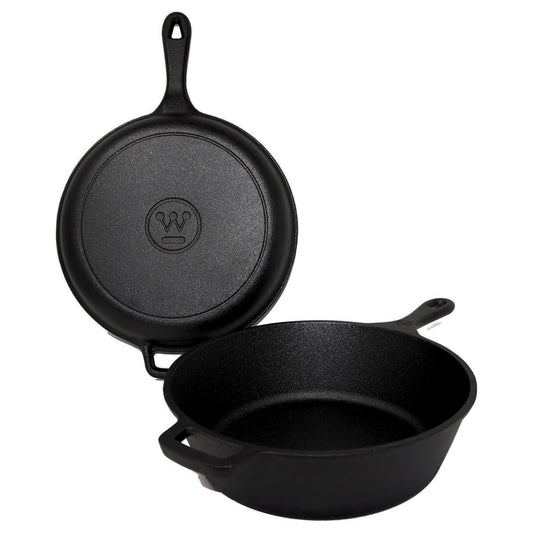 Westinghouse Olla Holandesa de Hierro Forjado 2.8L con Tapa de 26 cm (WCCI0012BK)
