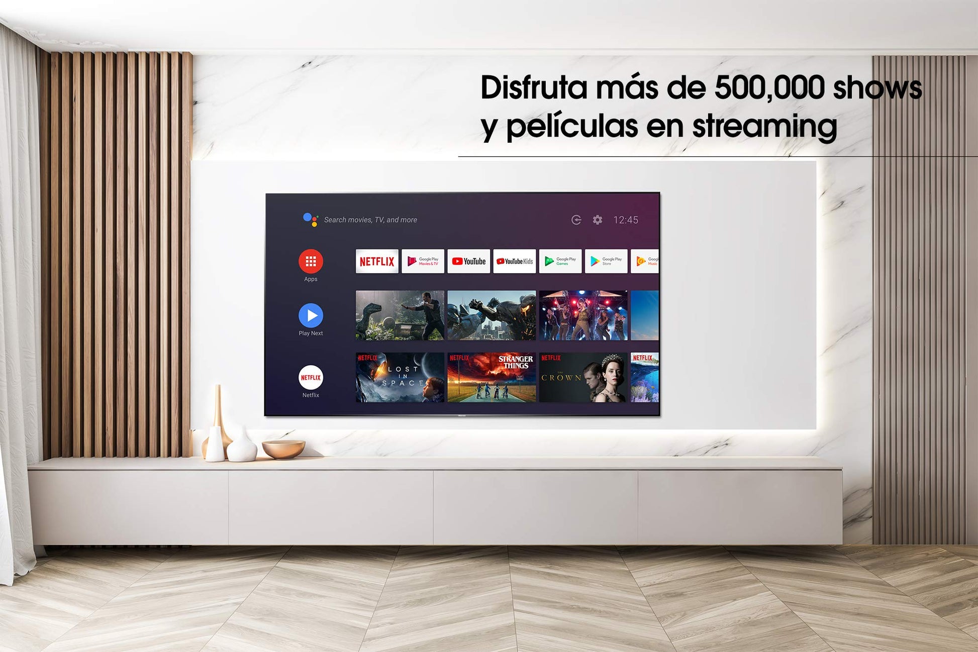 Hisense 55" Serie Quantum H8G Android 4K UHD ULED Smart TV con Asistente de Google, HDR (55H8G)