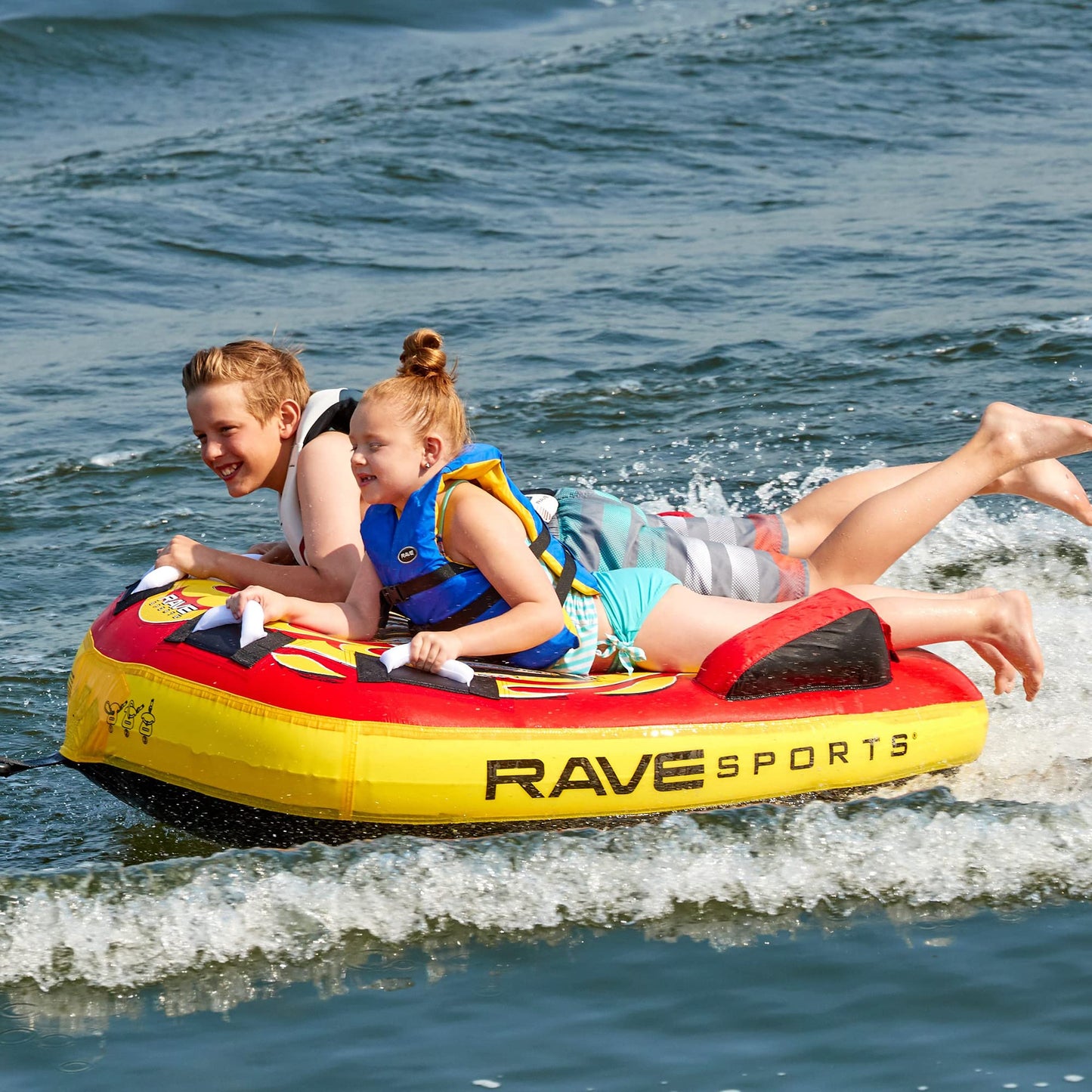 Tubo Inflable RAVE Sports Diablo II Azul para Barco de 1 a 2 Pasajeros