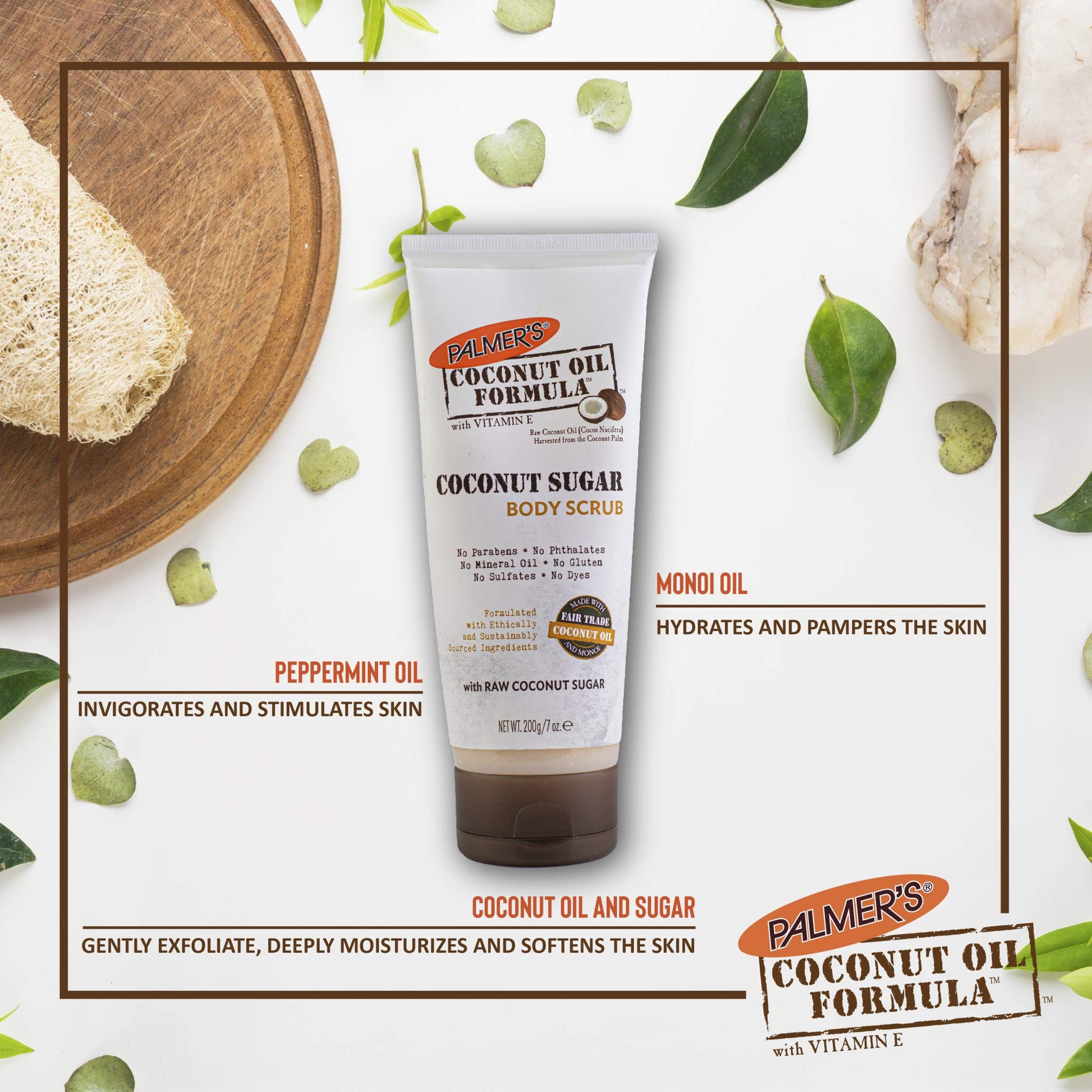 Coconut Sugar Body Scrub - 200g Tube