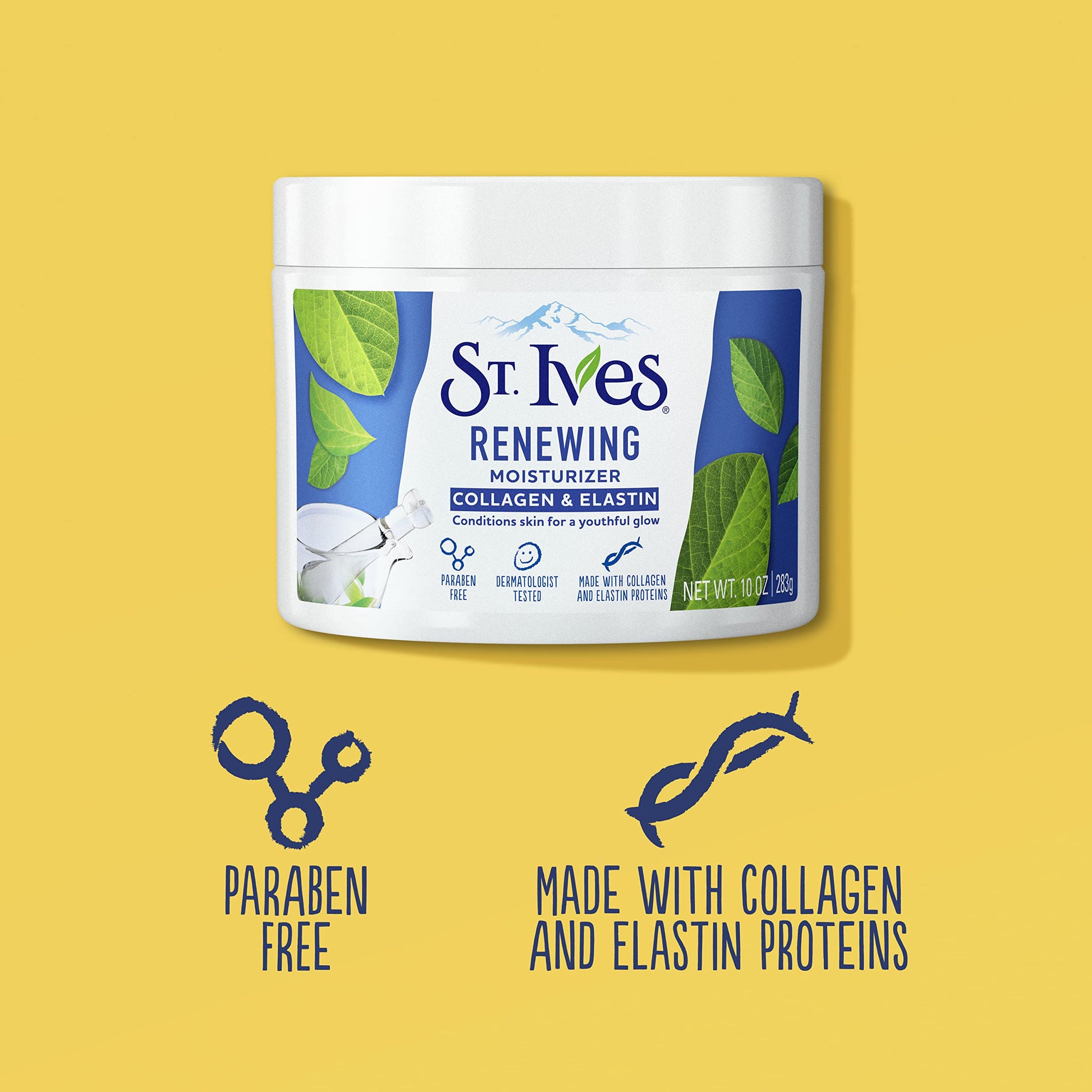 St. Ives Renewing Collagen and Elastin Moisturizer for Unisex Moisturizer 10 oz (283g)