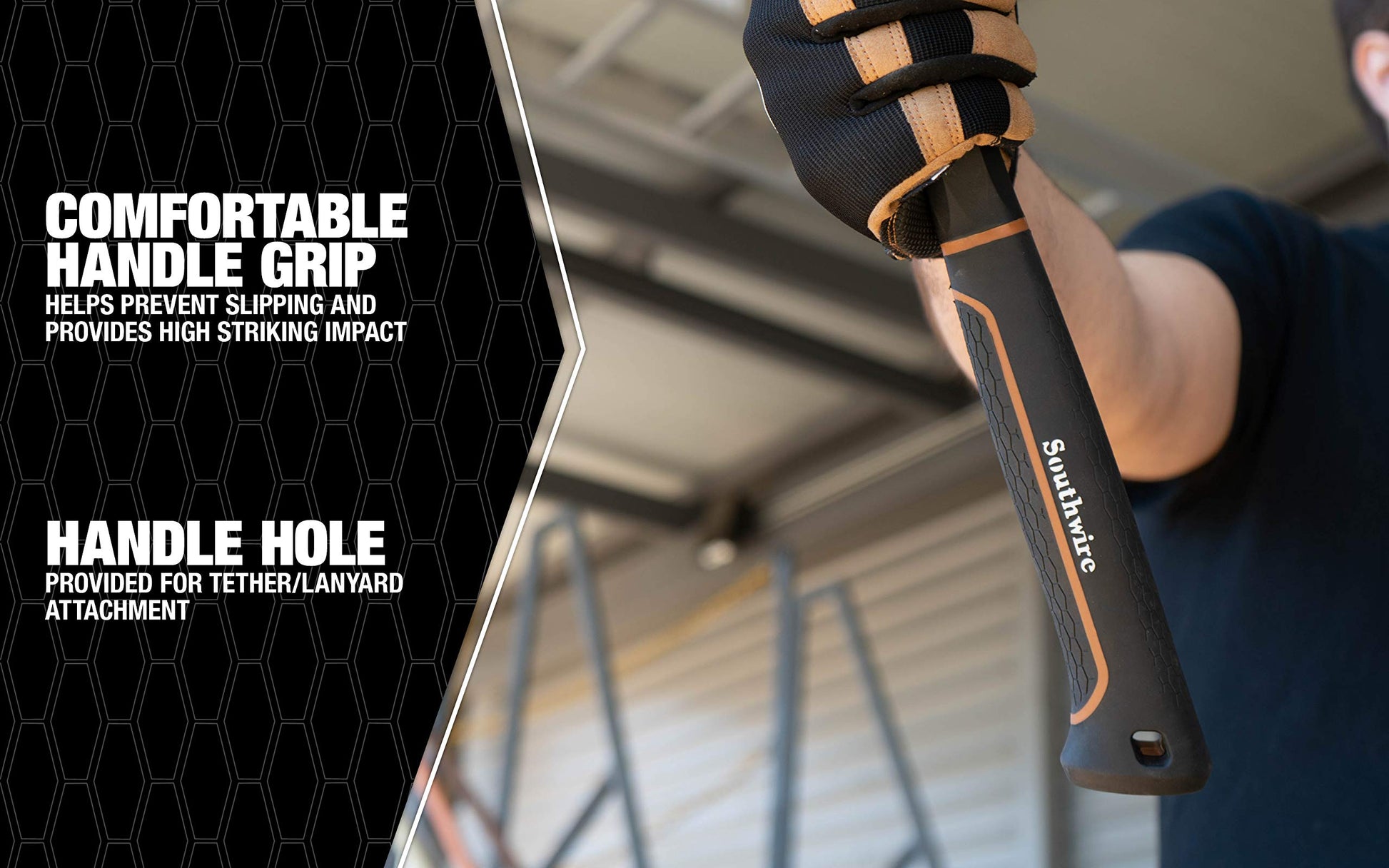 Martillo de Electricista Southwire Bmeh-20 567 Gramos con Mango de Fibra de Vidrio Ligero para Mayor Seguridad