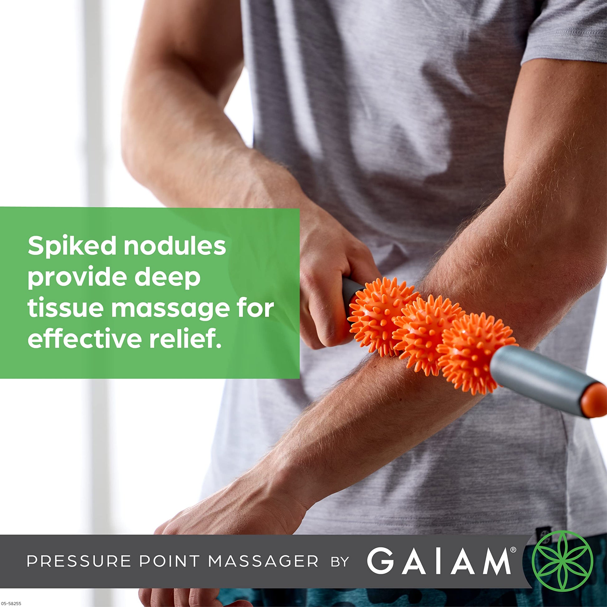 Gaiam Restore 05-58255 Pressure Point Massager, Colors May Vary