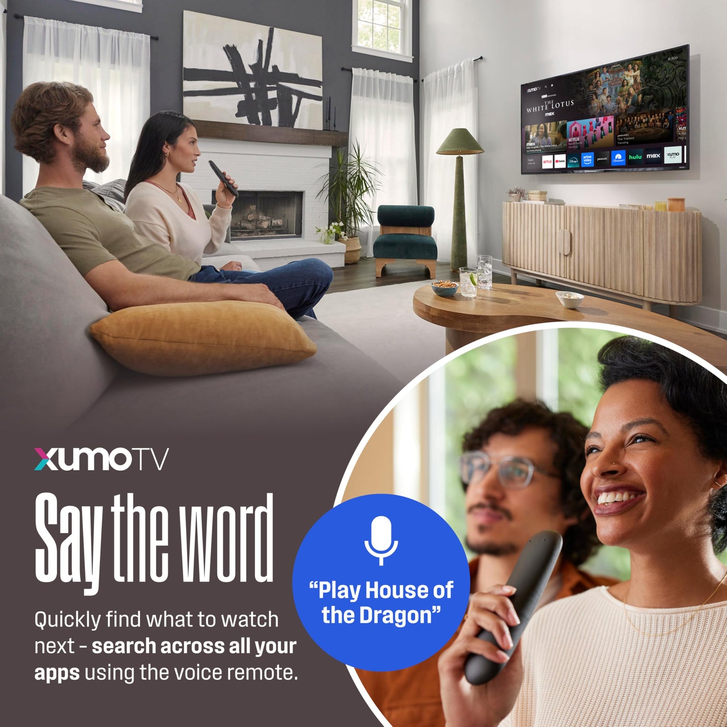 Westinghouse Smart TV de 40 pulgadas, FHD 1080P Xumo TV con control remoto por voz, televisión de visualización plana con Dolby Atmos, Blueooth, Apple AirPlay, Wi-Fi y conectividad móvil
