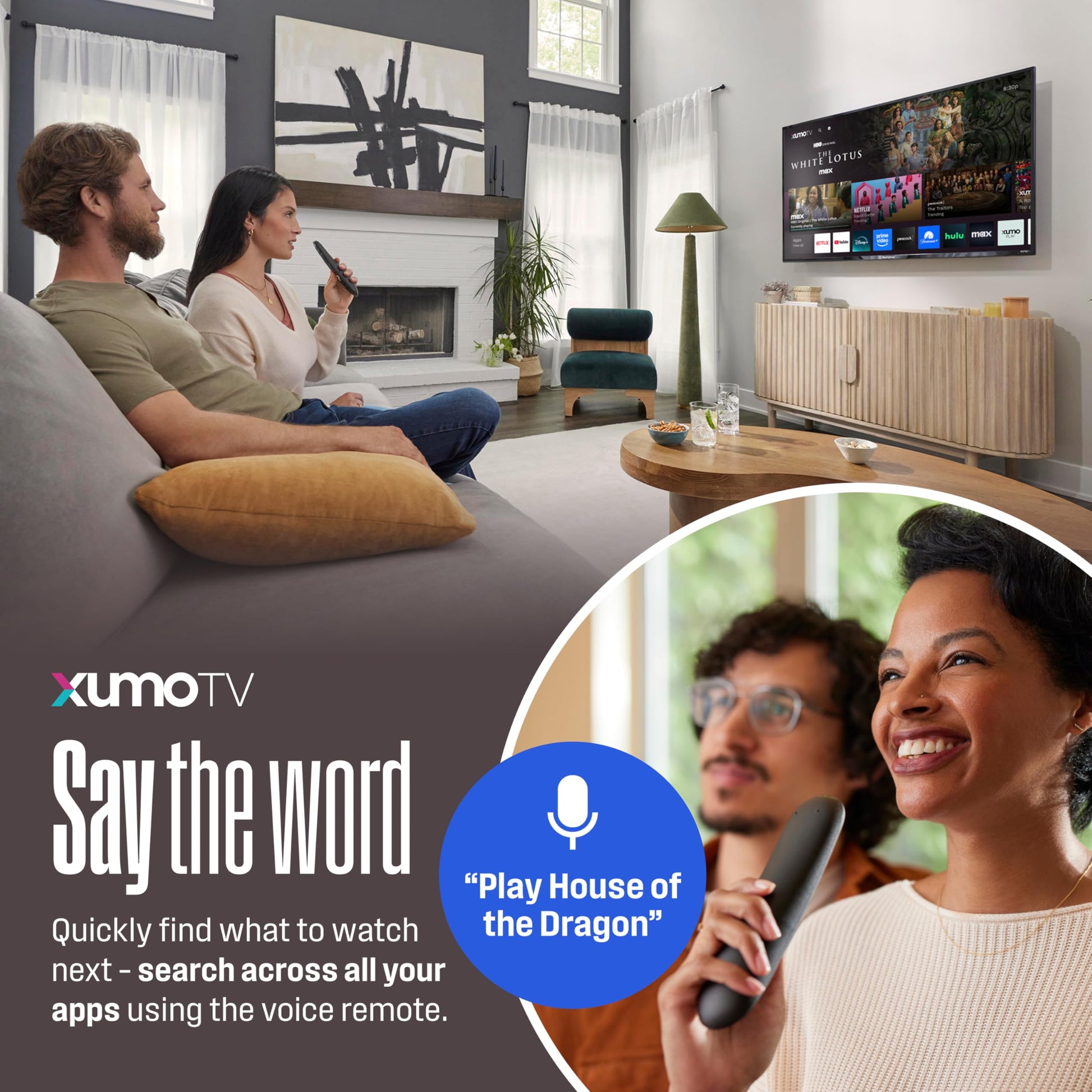 Westinghouse Smart TV de 40 pulgadas, FHD 1080P Xumo TV con control remoto por voz, televisión de visualización plana con Dolby Atmos, Blueooth, Apple AirPlay, Wi-Fi y conectividad móvil