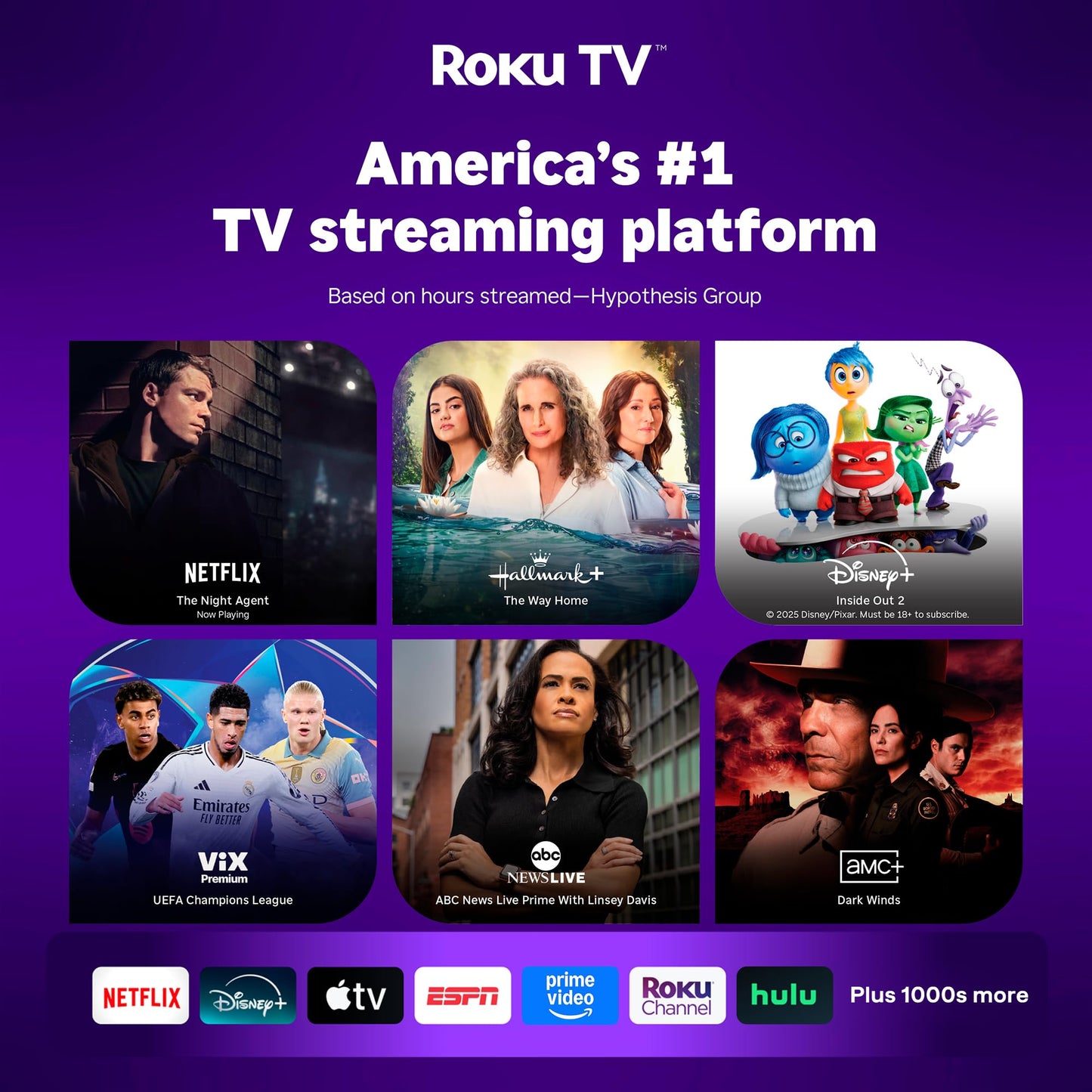 Aurzen Roku Proyector de TV para dormitorio, Roku Streaming Experience incorporado