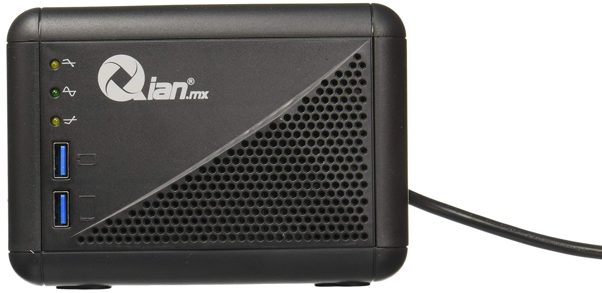 Regulador QIAN.MX Negro 1000va con 8 Contactos y 2 Puertos USB