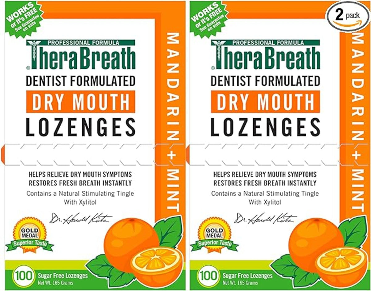 Pastillas para Boca Seca TheraBreath 100 Unidades Pack de 2