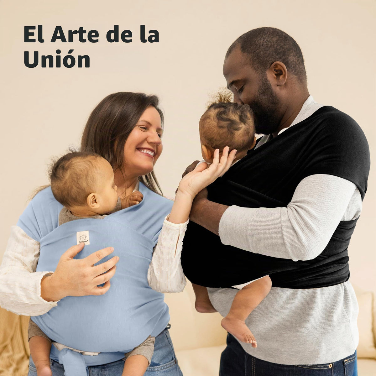 Portabebés KeaBabies - Portabebé envolvente todo en 1 original, portabebés para recién nacidos a niños pequeños, fácil de usar, sin manos para un vínculo, ligero, envolvente para bebé transpirable
