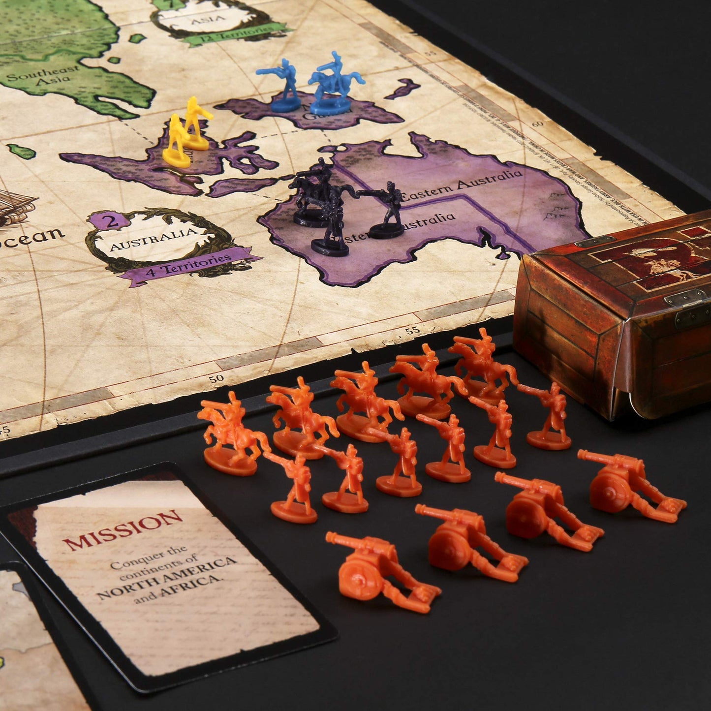 Hasbro Risk el Juego Estratégico de Conquista, Juego de Mesa Ideal para Adolescentes, Adultos y para Jugar en Familia o con Amigos, de 2 a 5 Jugadores.